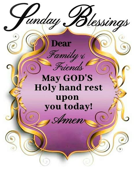 May God S Holy Hand Rest Upon You Today Sunday Blessings Pictures