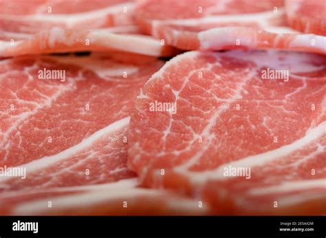 Fresh Pork Sliced For Japanese Hot Pot Shabu Shabu Pork Slice Stock Photo Alamy