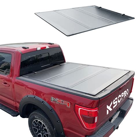 KSCPRO New Design Hard Tri Fold Low Profile Truck Bed Pickup Tonneau