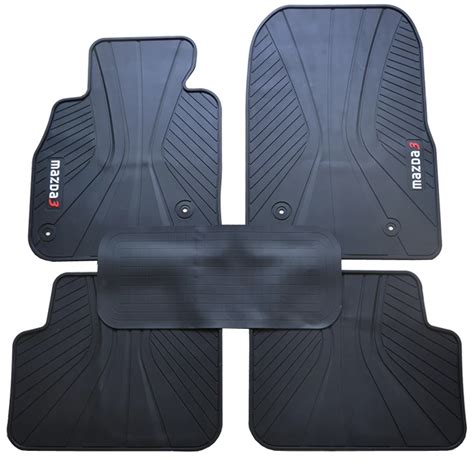 Special No Odor Green Rubber Car Floor Mats Waterproof Non Slip Latex