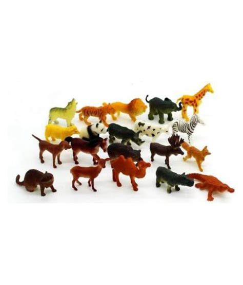 Zoo Wild Animals Figures Set for Kids - Pack of 8 Animals (Multicolor ...