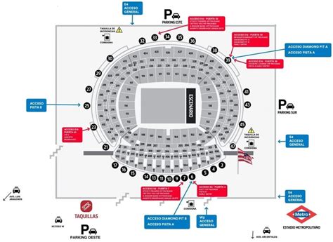 Estadio C Vitas Metropolitano Seating Map Ticket Price Parking Map