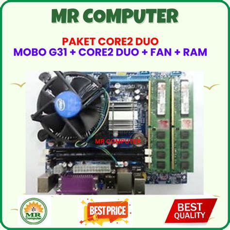 Jual Promo Mobo Paket Motherboard Lga Proc Core Duo Fan