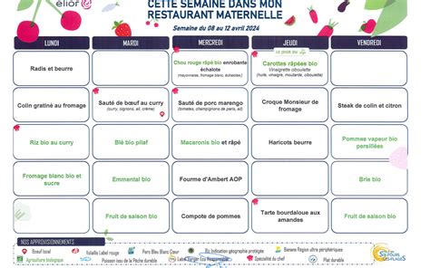 MENU MATERNELLE AVRIL 2024 2 Site Officiel De La Mairie De Six Fours