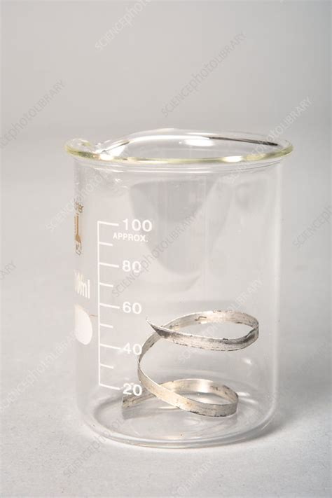 Magnesium Reacting With Acid Stock Image C039 1042 Science Photo