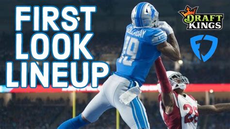 Nfl Week 9 First Look Lineup Strategy Values For Draftkings And