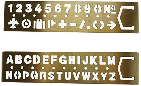 Buy Utoolmart English Alphabets Stencils And Arabic Numerals Stencils