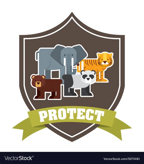 Save Animals Royalty Free Vector Image Vectorstock