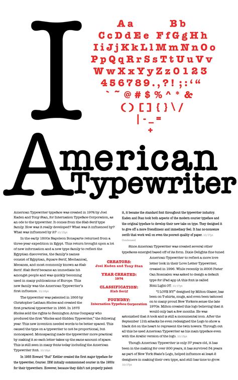 American Typewriter on Behance