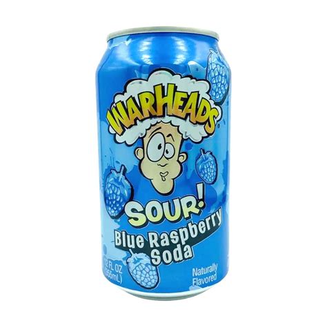 Warheads Sour Blue Raspberry Soda 355ml Candy World Uk