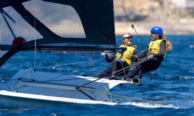 Martine e Kahena abrem Mundial da 49erFX em 28º lugar