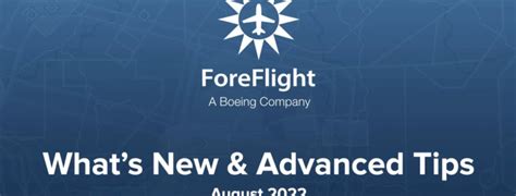 Video Foreflight Advanced Tips Webinar Ipad Pilot News