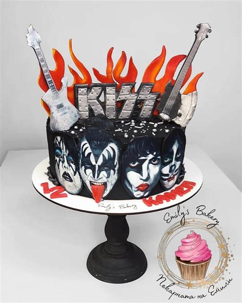 KISS band cake - Decorated Cake by Emily's Bakery - CakesDecor