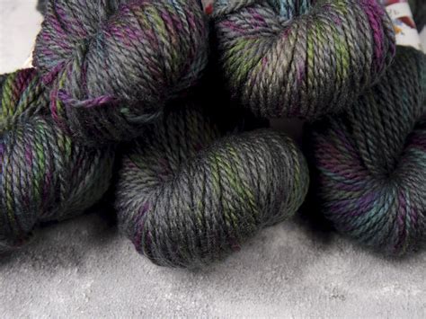 Awesome Aran Pure British Superwash Wool Hand Dyed Yarn 100g ‘space