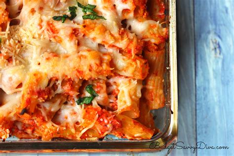 Chicken Parmesan Baked Pasta Recipe Budget Savvy Diva