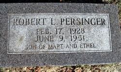 Robert L Persinger 1928 1951 Find A Grave Memorial