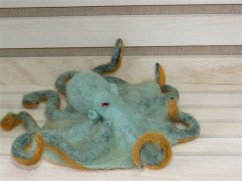 Needle Felt Octopus Sculpture Made To Order Etsy