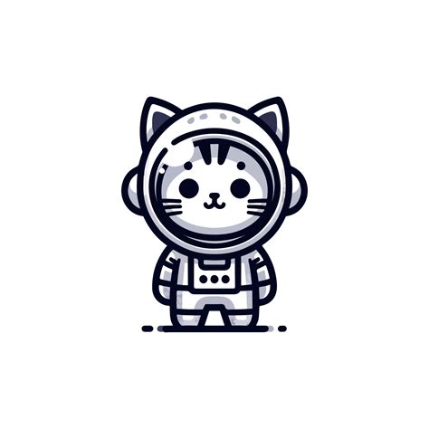 Cute Cat Astronaut Icon Character 45739867 Png