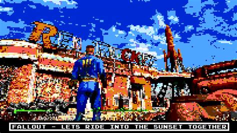 Fallout Lets Ride Into The Sunset Together 8 Bit Raxlen Slice