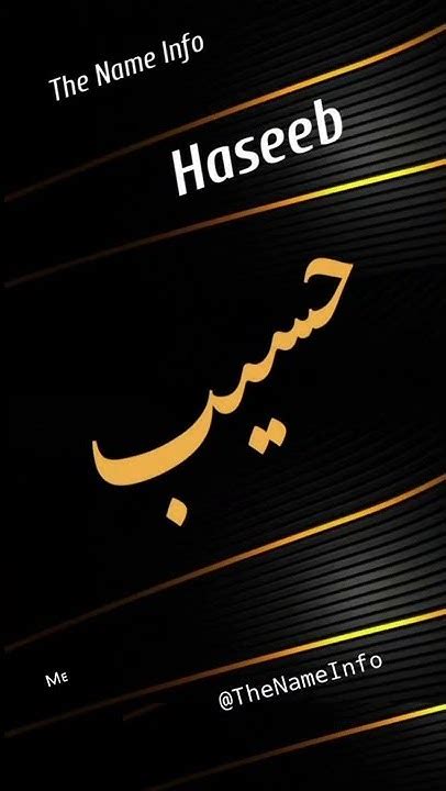 Haseeb Name Meaning In Urdu Haseeb Naam Ka Matlab The Name Info