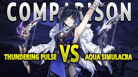 C1 Yelan Thundering Pulse R1 Vs Aqua Simulacra R1 Damage