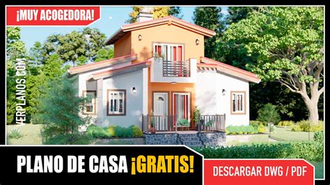 Descargar Planos de Cabaña o Casa de Campo de 2 pisos