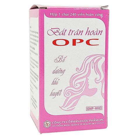 Thuốc Bát trân hoàn OPC Điều hòa KHÍ HUYẾT cho chị em