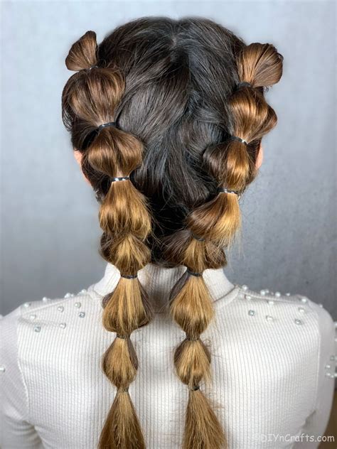 Easy Bubble Braids Festival Hairstyle Make House Cool