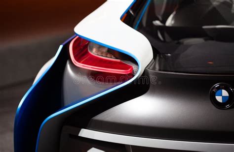 Detalles De La Parte Trasera De La Visión Del Coche Del Concepto De BMW