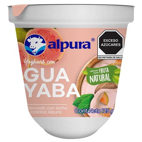 Yoghurt Batido Alpura Con Guayaba 125 G Walmart