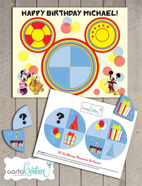 DIY Printable Disney's Mickey Mouse Clubhouse Pin by CartaCouture, $9. ...