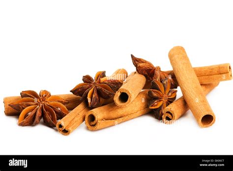 Cinnamon Sticks With Star Anise Stock Photo Alamy