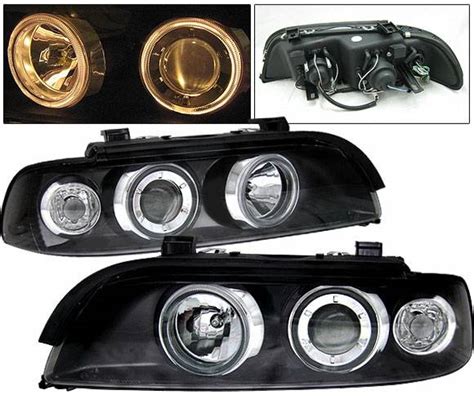 Bmw Series Car Option Dual Halo Projector Headlights Black Lp