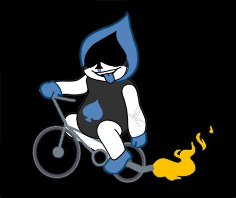 I Think The Joke Here In Lancer Riding A Motorcycle Its Really A