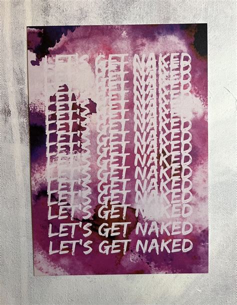 Lets get naked Postkarte 5 Stück LEVINJA