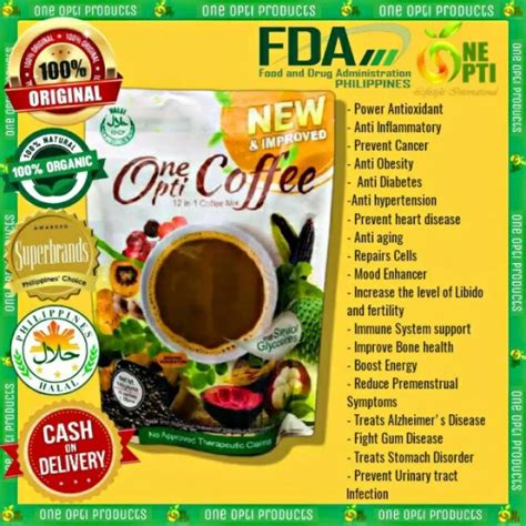 Original One Opti Coffee New And Improvement 12 In 1 Instant Coffee