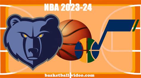 Memphis Grizzlies Vs Utah Jazz Nov 1 2023 NBA Full Game Replay NBA