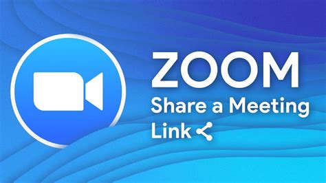 How To Share A Meeting Link On Zoom Mastering Zoom Youtube