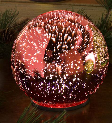 3D Lighted Glass Balls Set Of 3 Green Wind And Weather