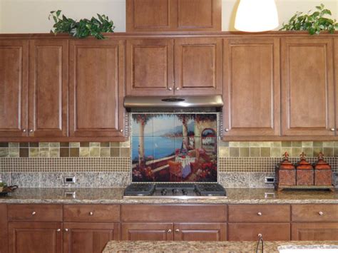 Kitchen Backsplash Tile Mural - Mediterranean - Kitchen - Chicago - by Compassionate Arts ...