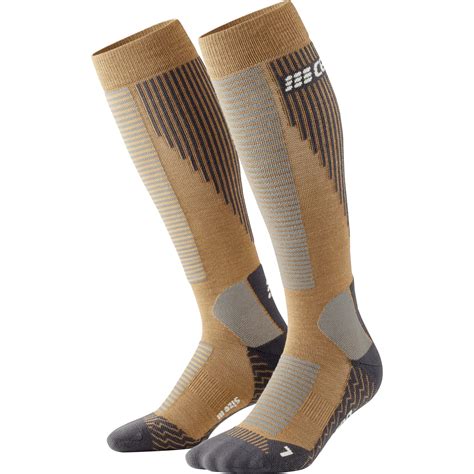 Cep Cold Weather Tall Compression Socks V Men Caramel Bike