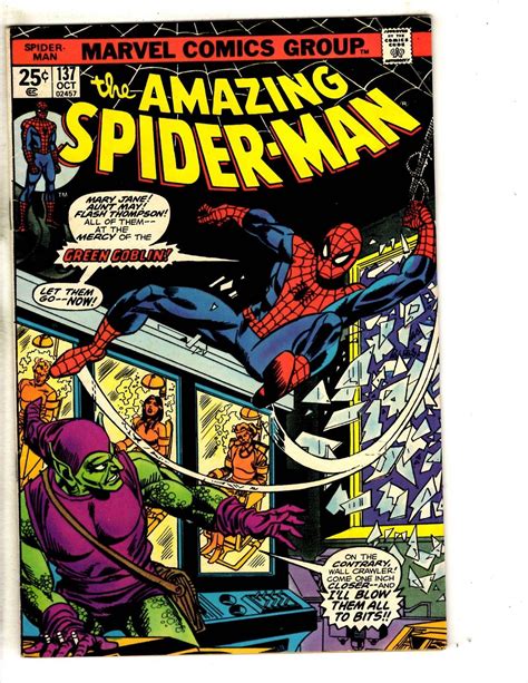 Amazing Spider Man 137 Vf Marvel Comic Book Green Goblin Vulture Mary