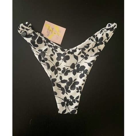 Skatie Swim Skatiesuzanne Bikini Bottom Greenwich Black And White