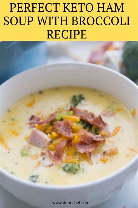 Perfect Keto Ham Soup With Broccoli Recipe