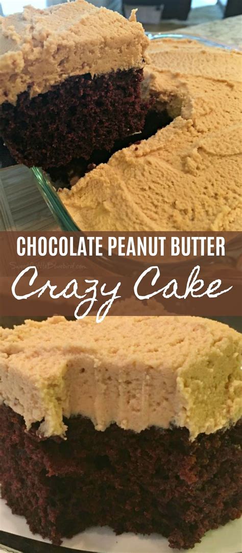 Chocolate Peanut Butter Crazy Cake Crazy Cakes Peanut Butter Recipes Wacky Cake