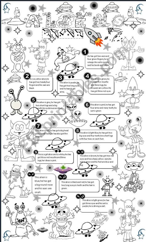 Alien Worksheet