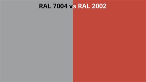 Ral 7004 Vs 2002 Ral Colour Chart Uk