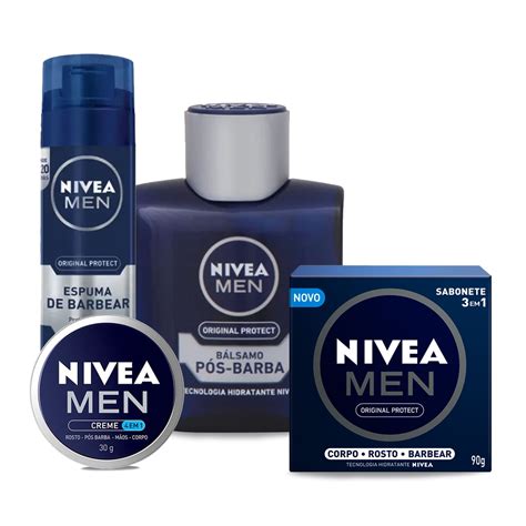 Kit Nivea Men Saboneteespuma De Barbearpós Barbacreme 4em 1 Pense Farma