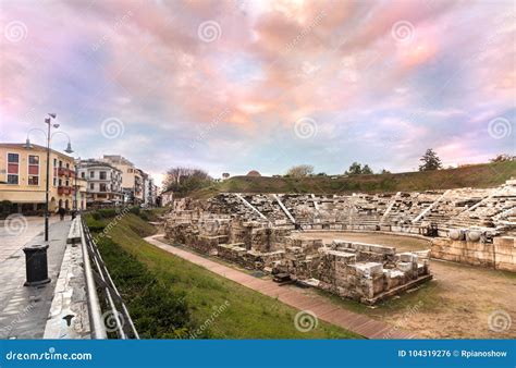 First Ancient Theater, Larissa, Greece. Editorial Photo - Image of ...