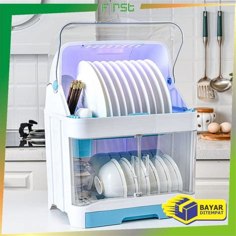 FH C266 Rak Piring Lemari 2 Susun Plastic Dish Rack Rak Pengering